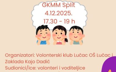 Škrinja dobrih djela- predstavljanje volontetske skupine u GK Marko Marulić