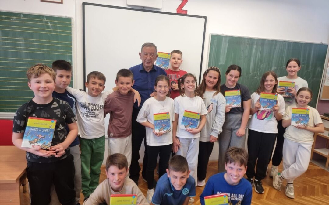 Posjet književnika i profesora emeritusa Matka Marušića 4. b razredu